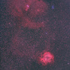 バラ・コーン星雲付近