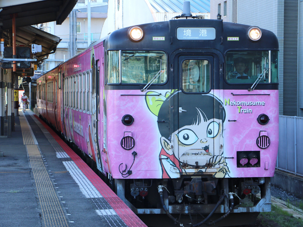 みなと祭花火行きの列車