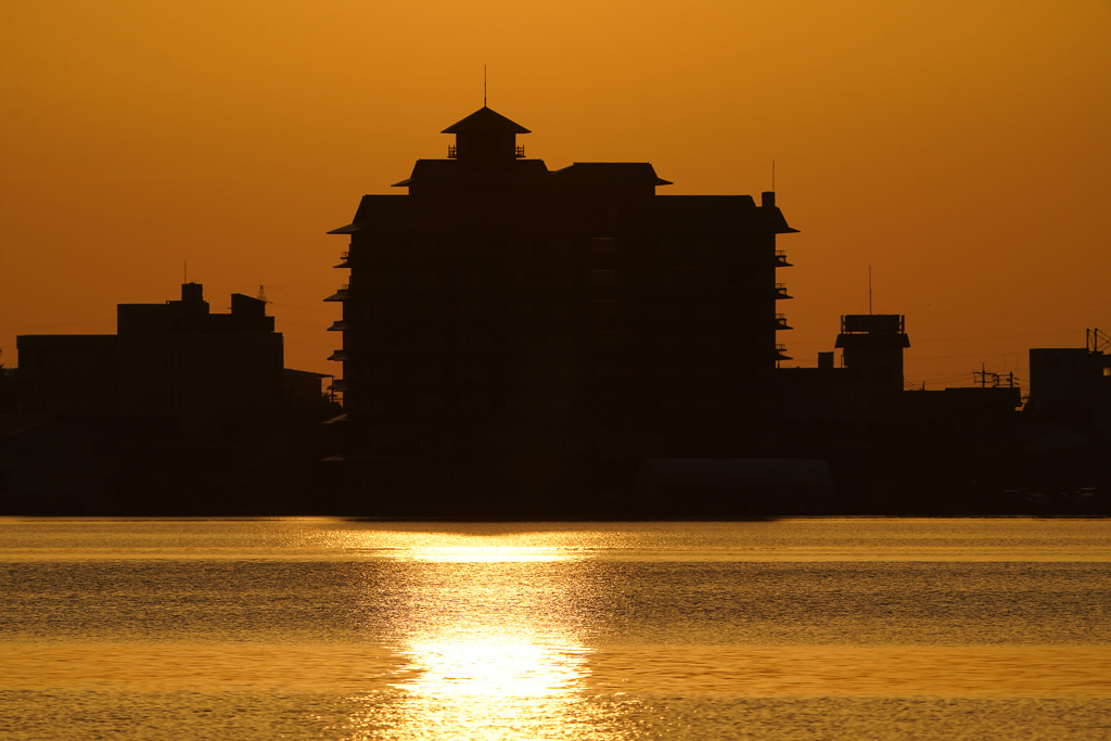 東郷湖夕暮れ