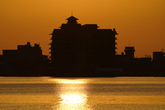 東郷湖夕暮れ