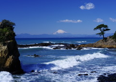 富士をバックに　怒涛　Ⅱ