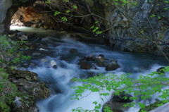 旅写真　長野・冠水渓