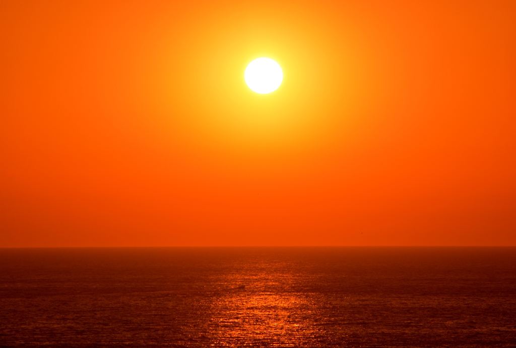日本海の夕陽(＾＾；)