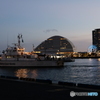 夕暮れ時の神戸港