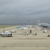 早朝の駐機場