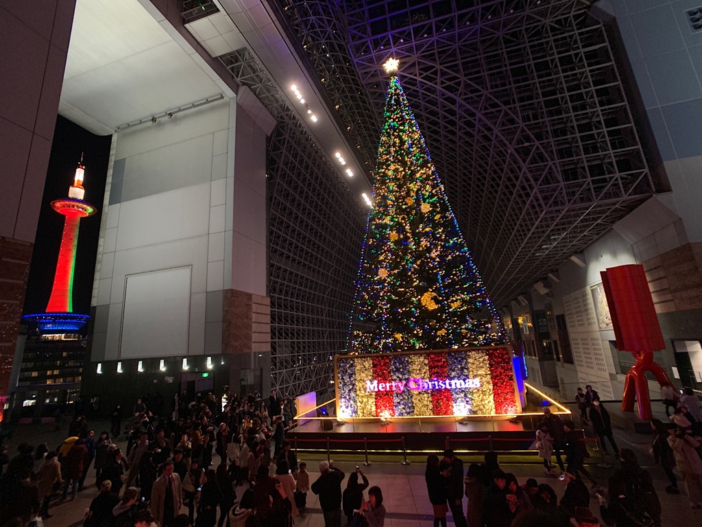 京都駅 大階段のクリスマス