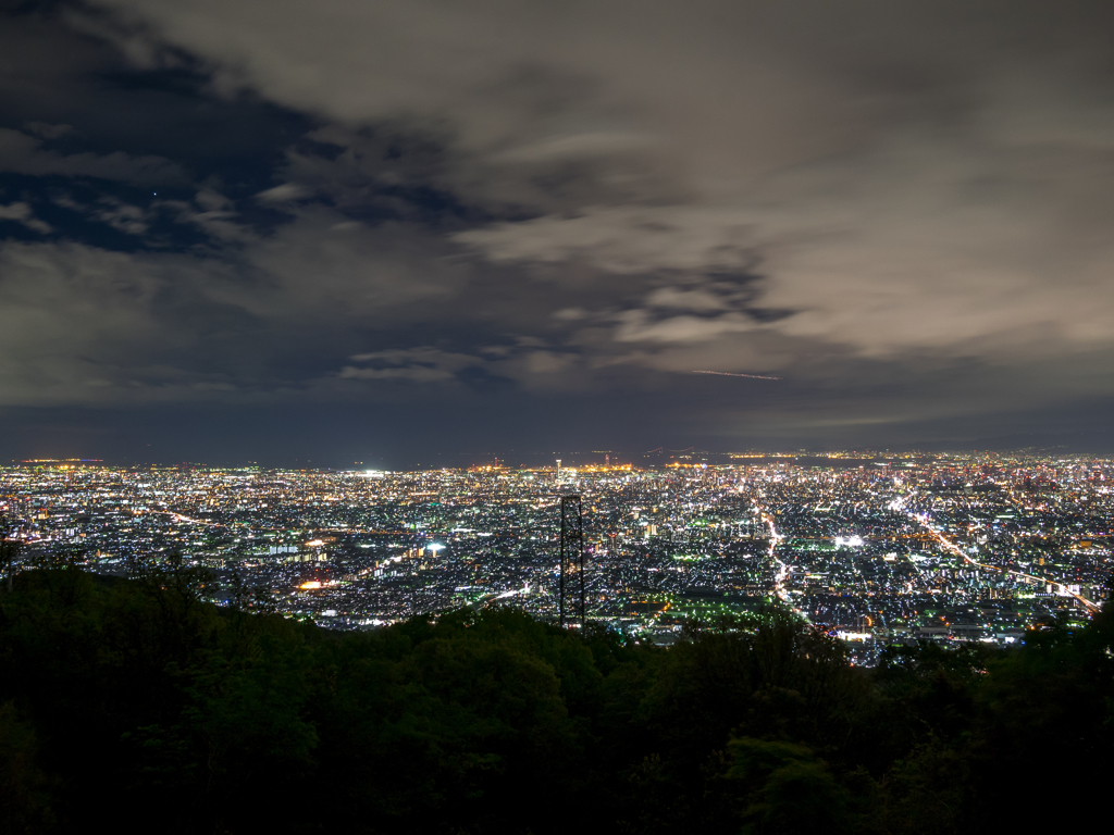 生駒山からの夜景