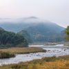 早朝の木津川