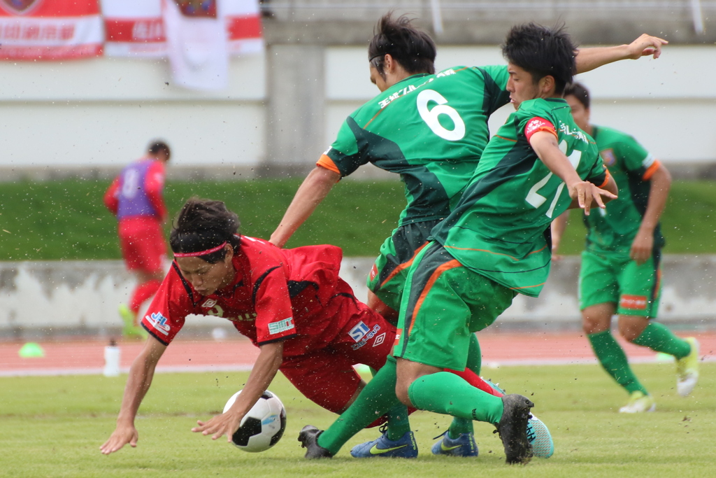 この日はサッカー