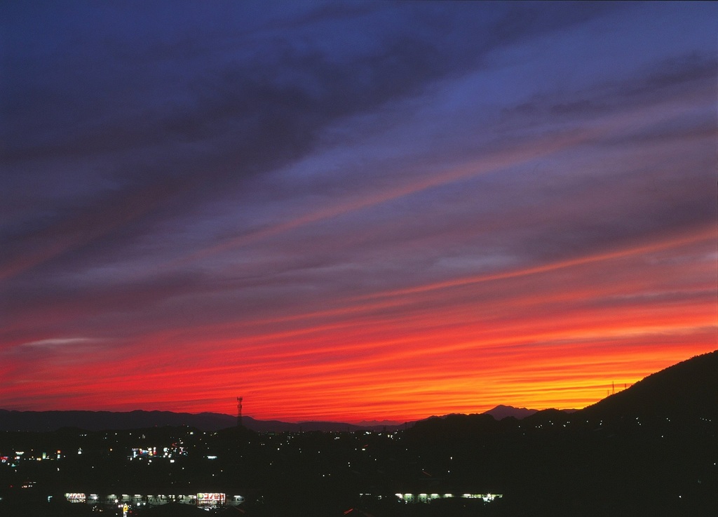 染まる空