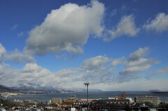 琵琶湖・冬の空