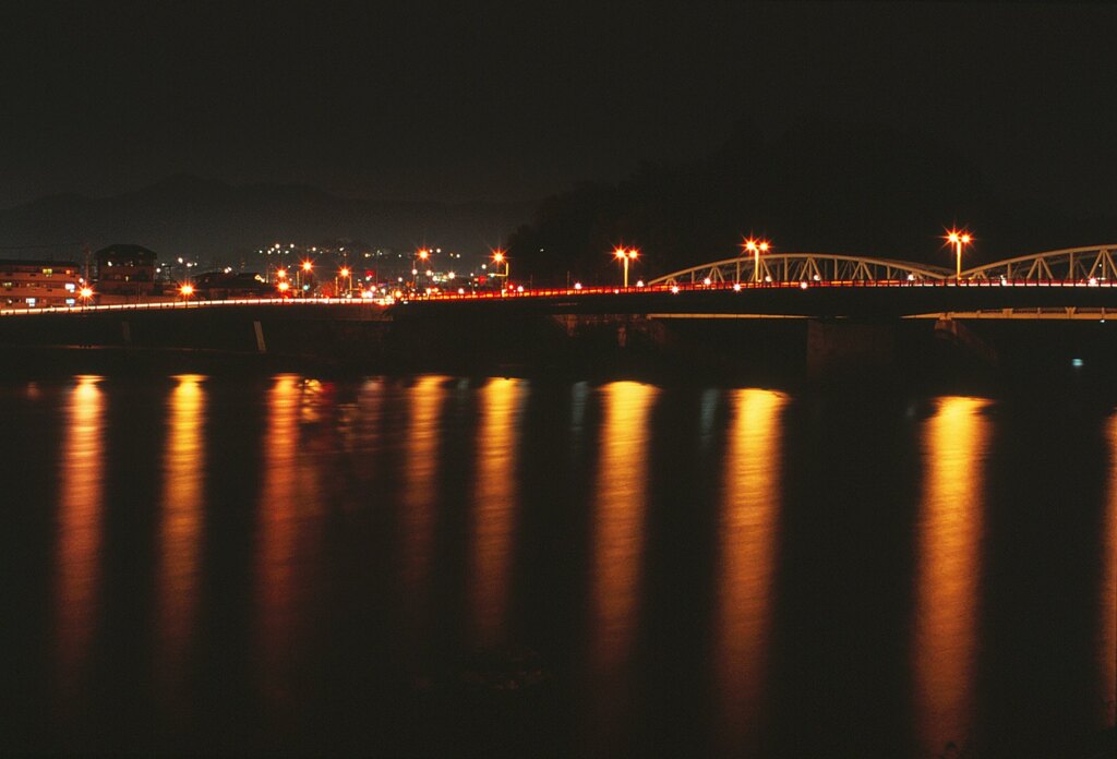 犬山橋・夜景