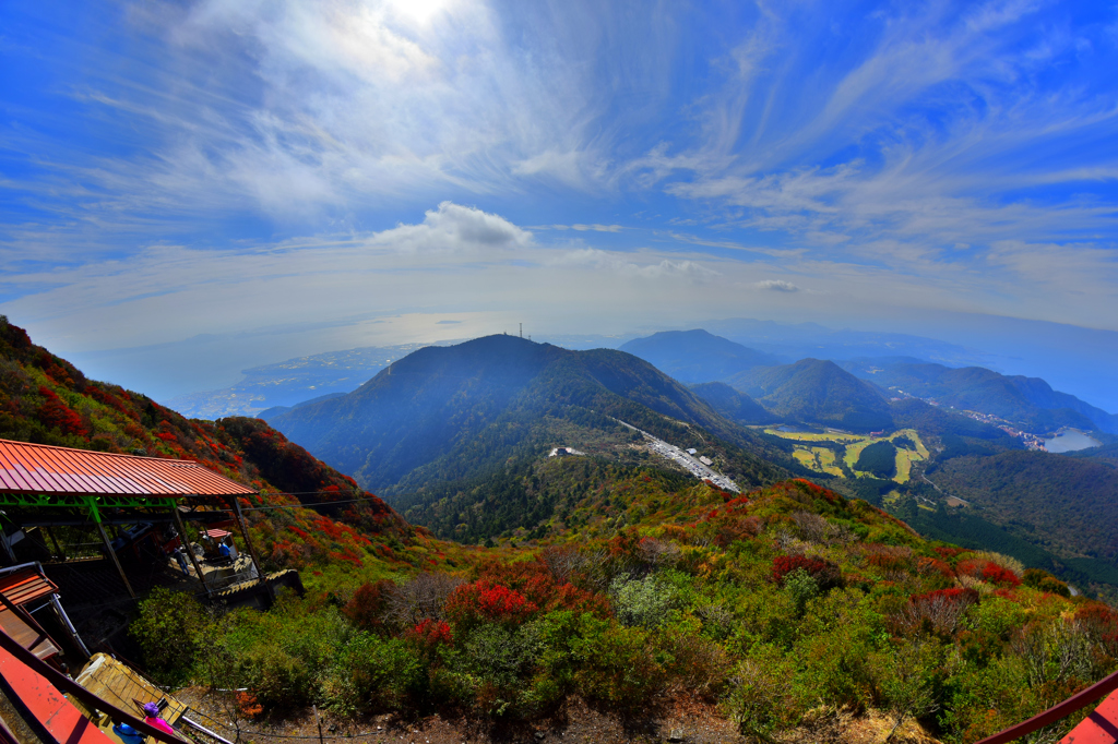 妙見岳からの紅葉風景