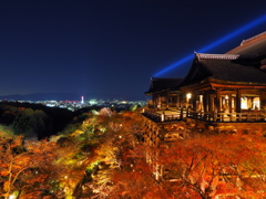 清水寺と夜景