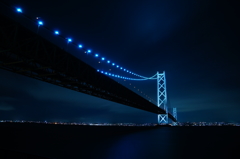 明石海峡大橋と神戸の輝き