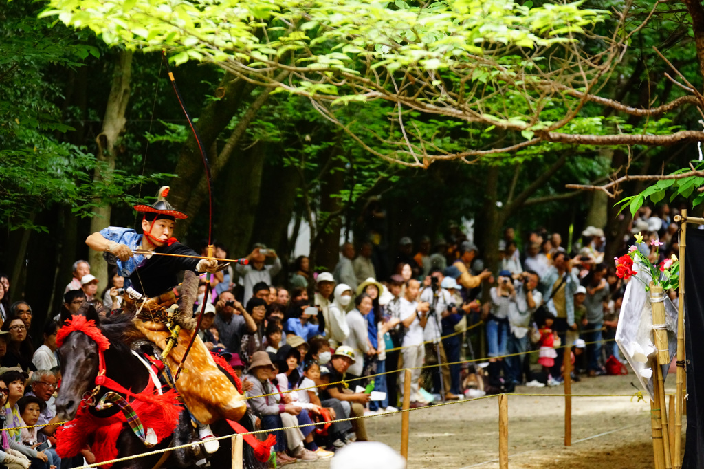 近江神宮流鏑馬神事 構え