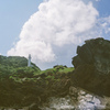 御神崎灯台と入道雲