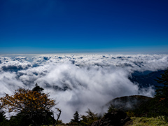 男体山山頂　雲海