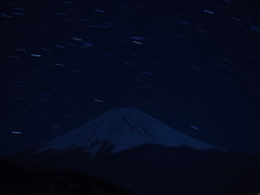 星と富士山