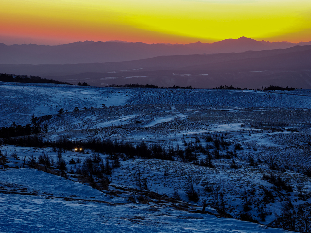 美ヶ原　朝焼け