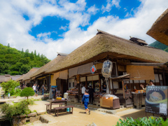 夏の大内宿