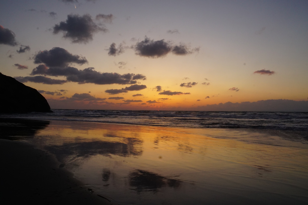 日本海の夕日