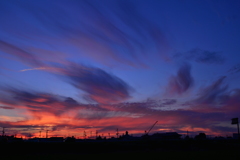 真夏の夕焼け