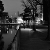 お堀の夜景