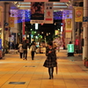 商店街を通っての帰り道