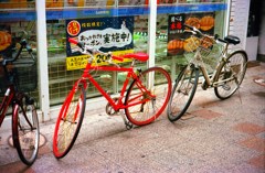 魚町　コンビニ前の自転車