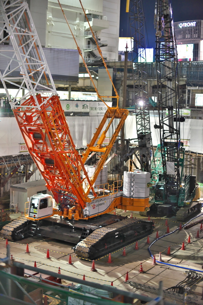 渋谷の工事現場