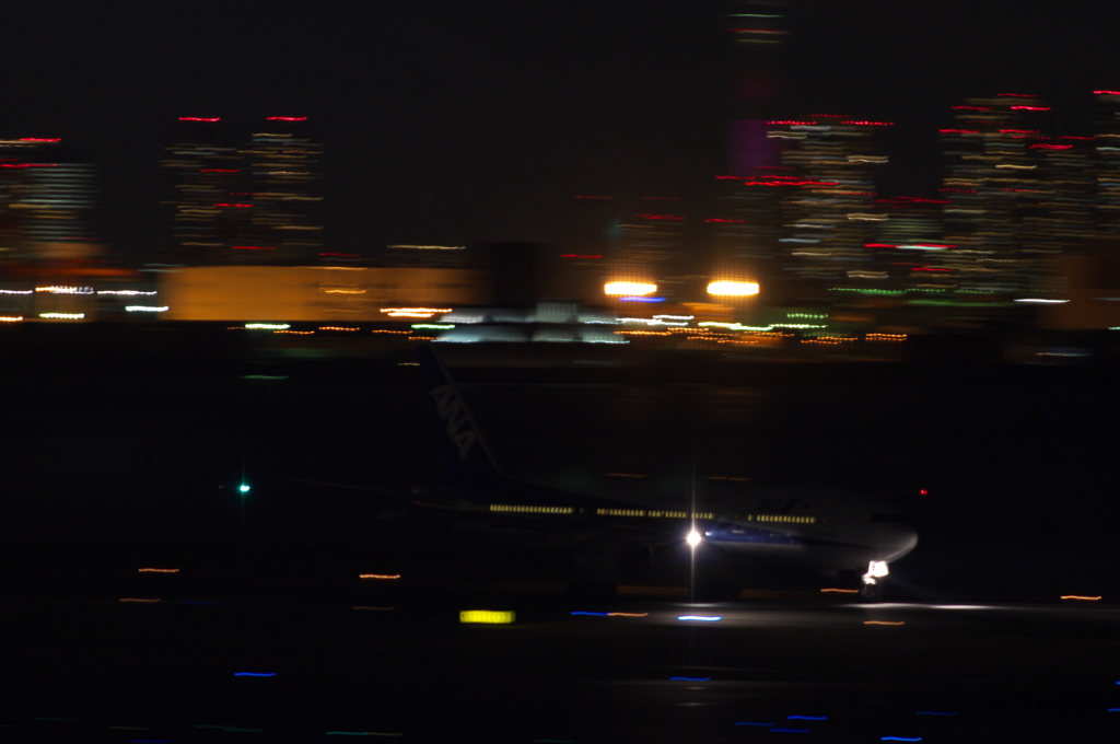 羽田夜景ANA