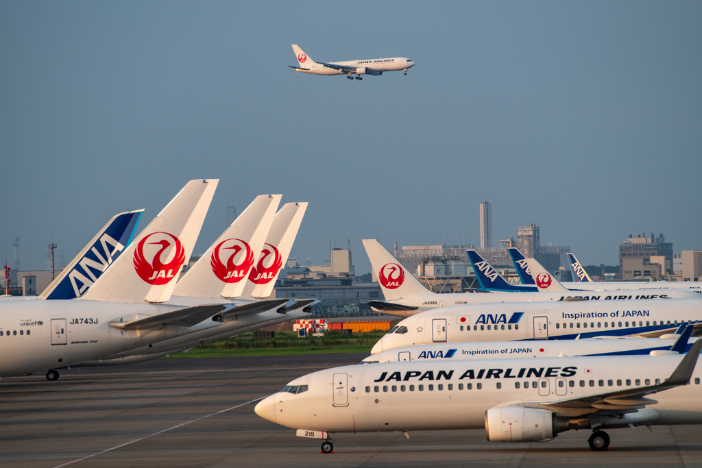 お休みしてる飛行機