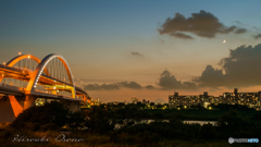 江北ジャンクションからの夕景