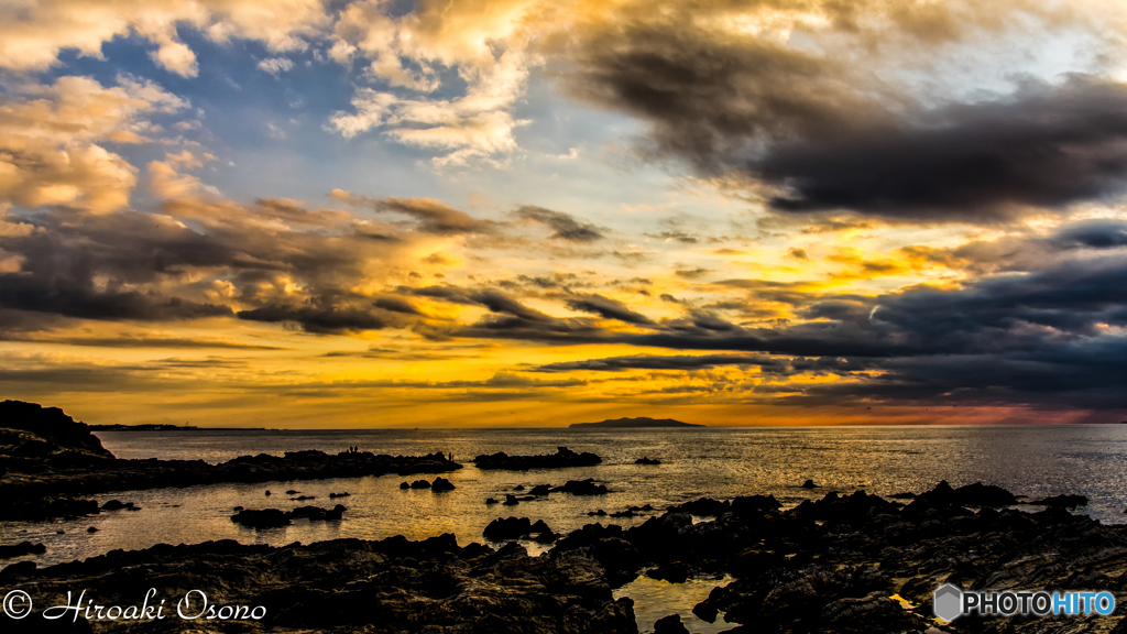 荒崎の夕べ