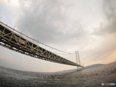 夕暮の大橋