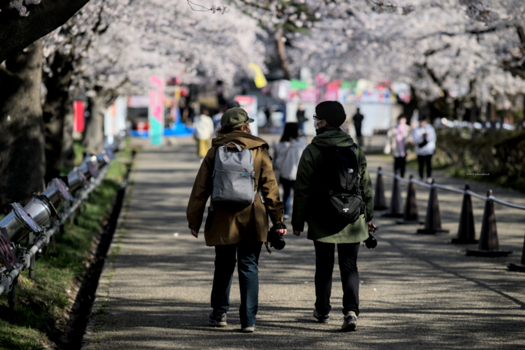 カメラマンの花道