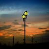 夜明けの空と…