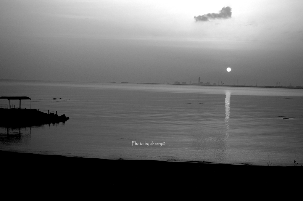 The rising sun