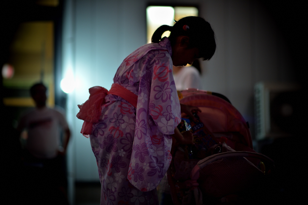 夏祭り…浴衣の少女