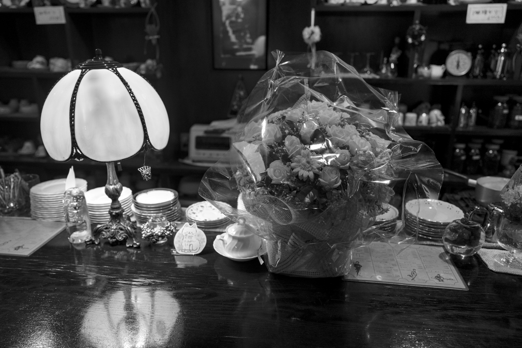 花と珈琲の香り