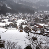 雪化粧中の白川郷