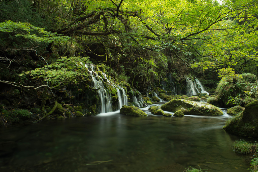 元滝伏流水～鳥海山の恵み
