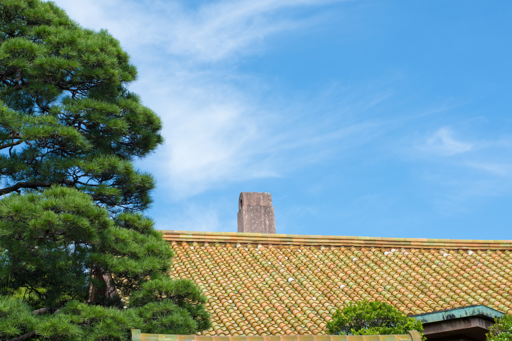 秋空に