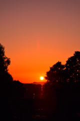 落ち行く夕日
