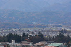 飯盛山からの鶴ヶ城