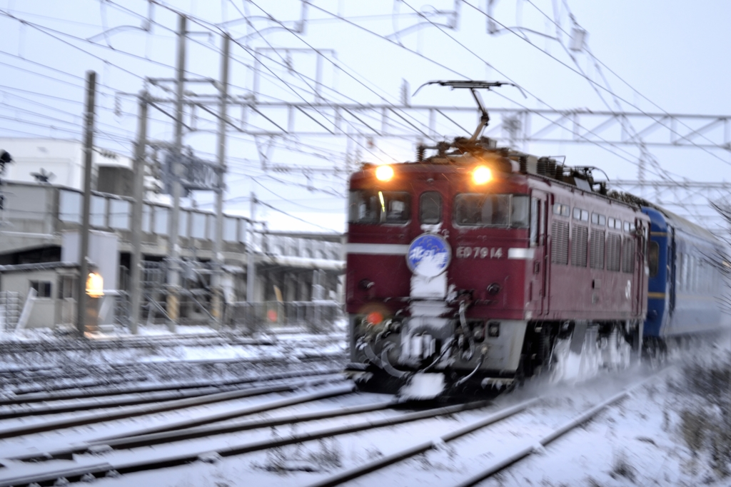 北斗星　青函トンネル通行車両