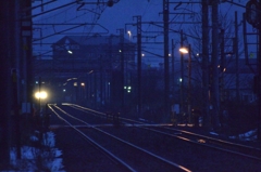 雨の中　星がやってきた2015/01/27 函館-札幌