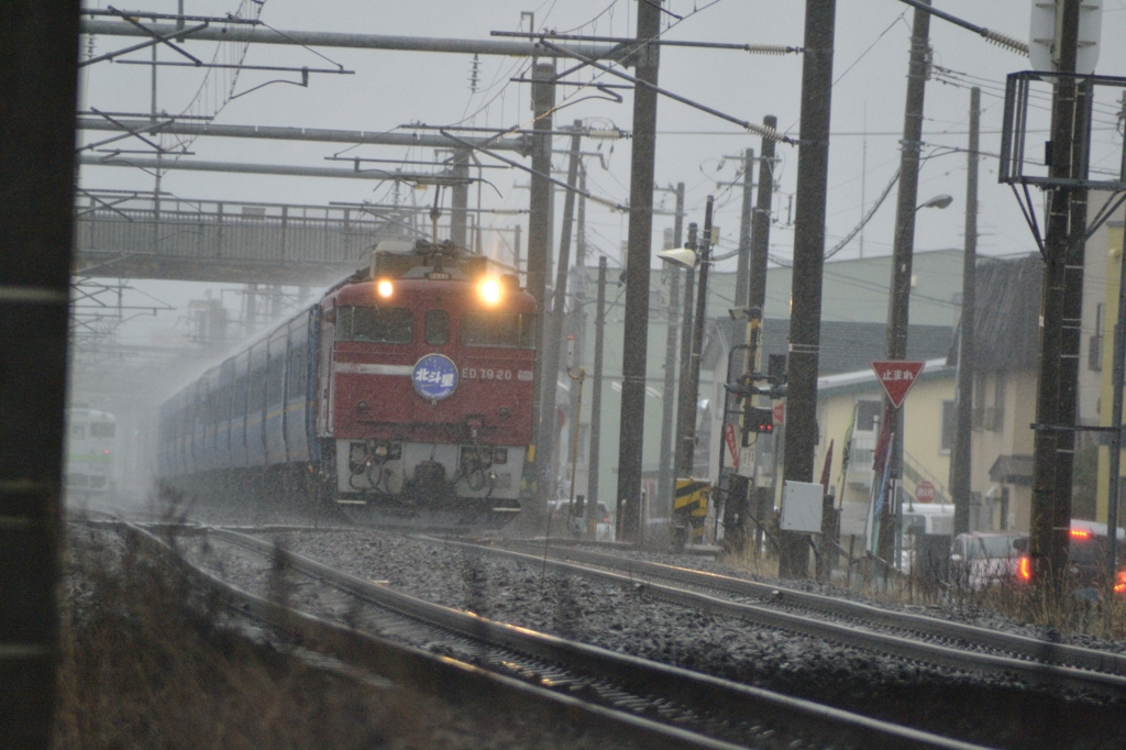 2015/03/10　雨の中の北斗星　1