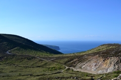 恵山中腹　広大な海と山の大胆さが、印象でした